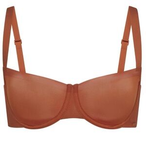 SKIMS Unlined Balconette Bra in Bronze Size 40DD BR-UWR-2054 MSRP $64